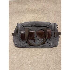 Retro Style GREY  Weekender Canvas Duffel Bag